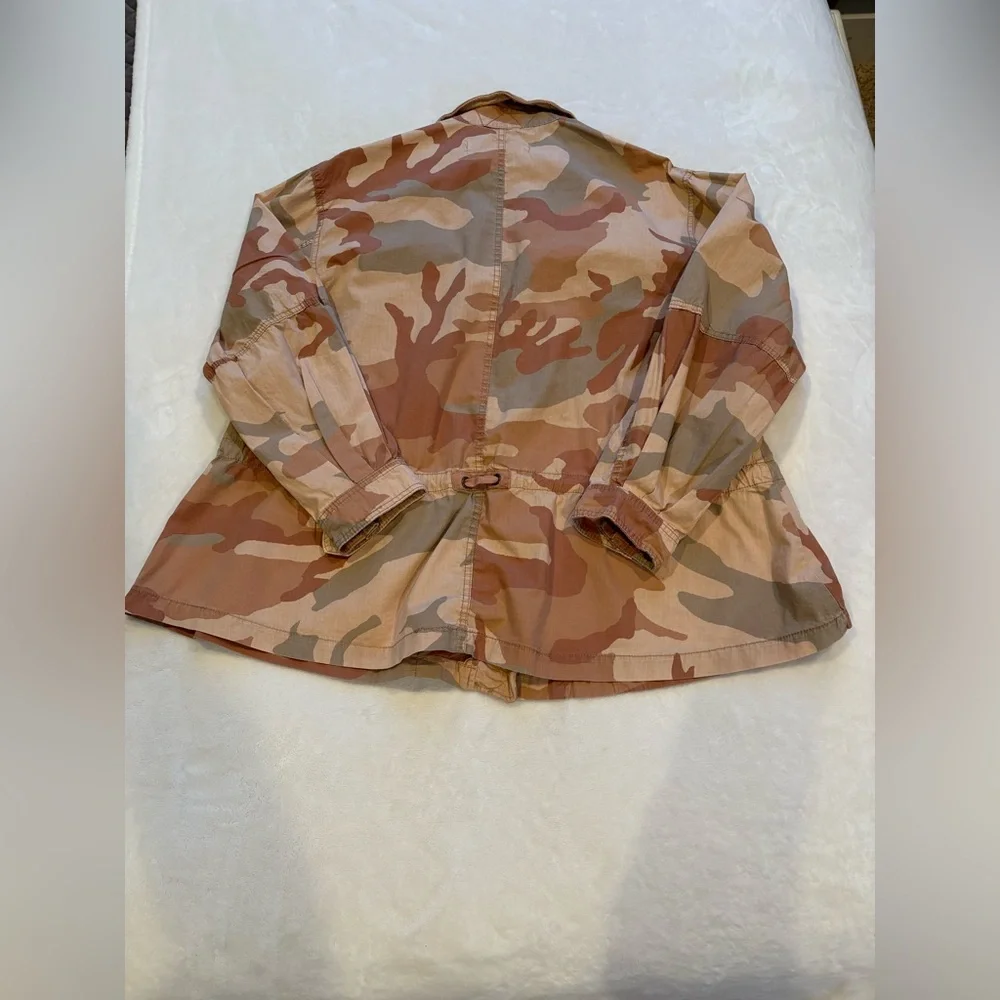 Free People "Seize the Day" Camo Military Jacket. Size Small. - Picture 7 of 15